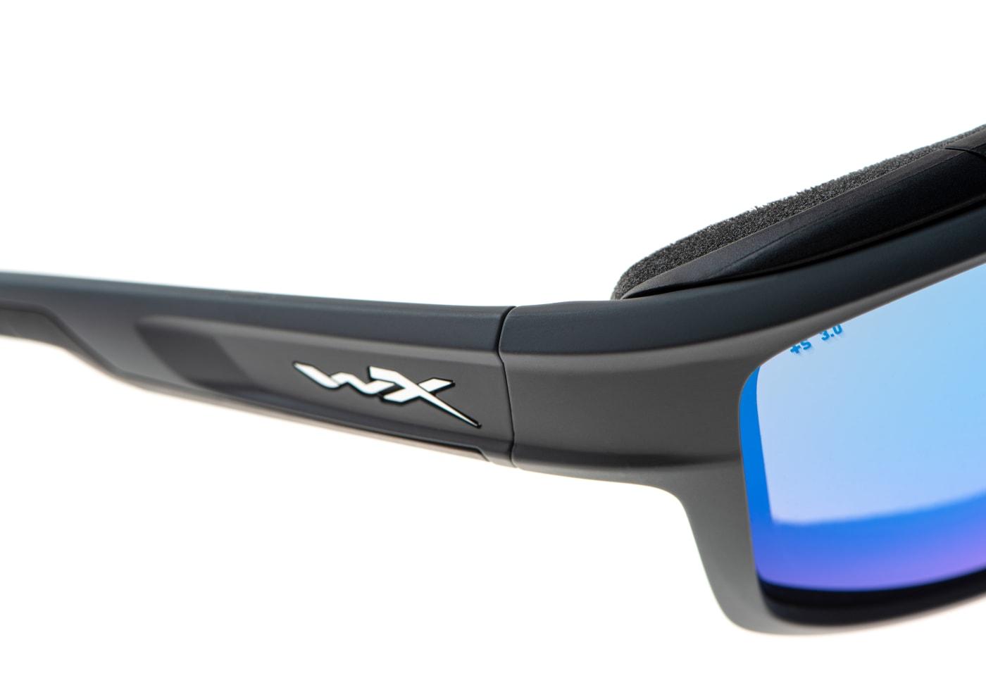 Wiley X WX Ozone Captivate Polarized Blue Mirror Grey