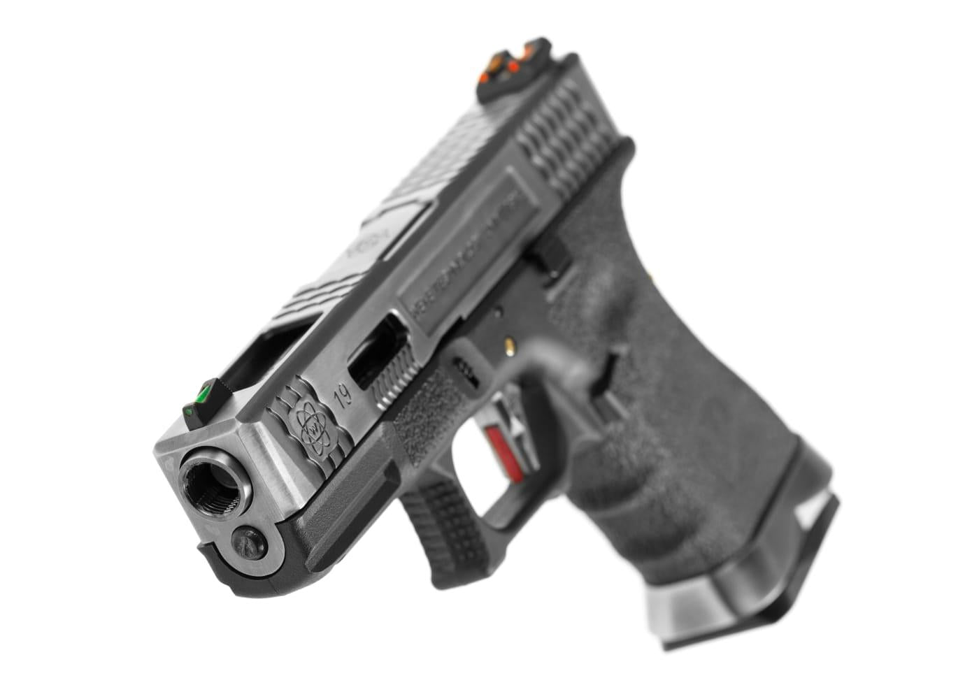 WE G-Force 19 SV Silver Barrel Metal Version GBB Black