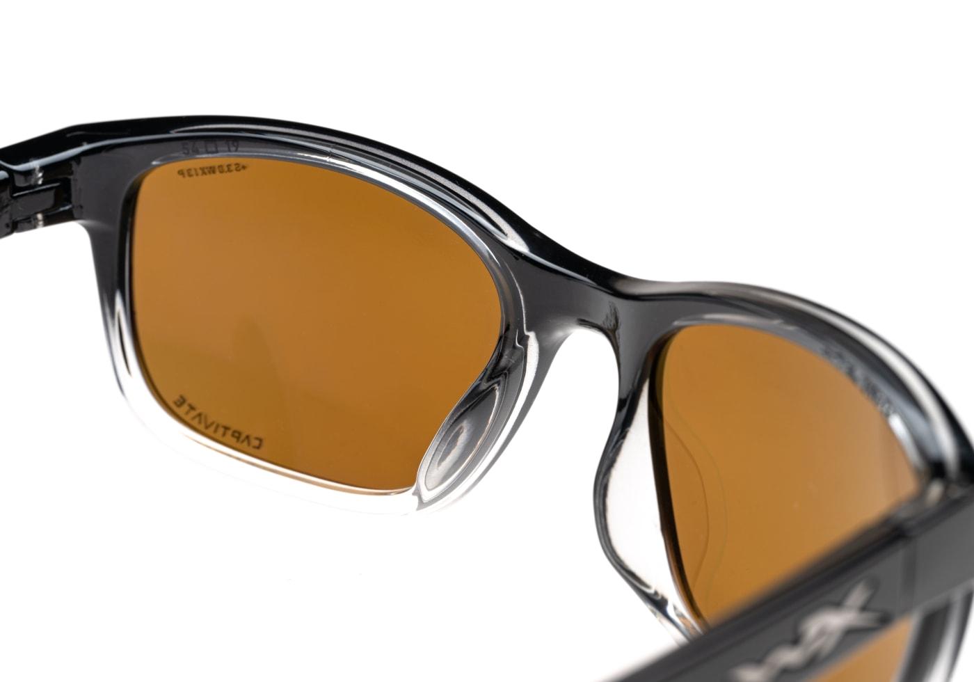 Wiley X WX Helix Captivate Polarized Bronze Mirror Black