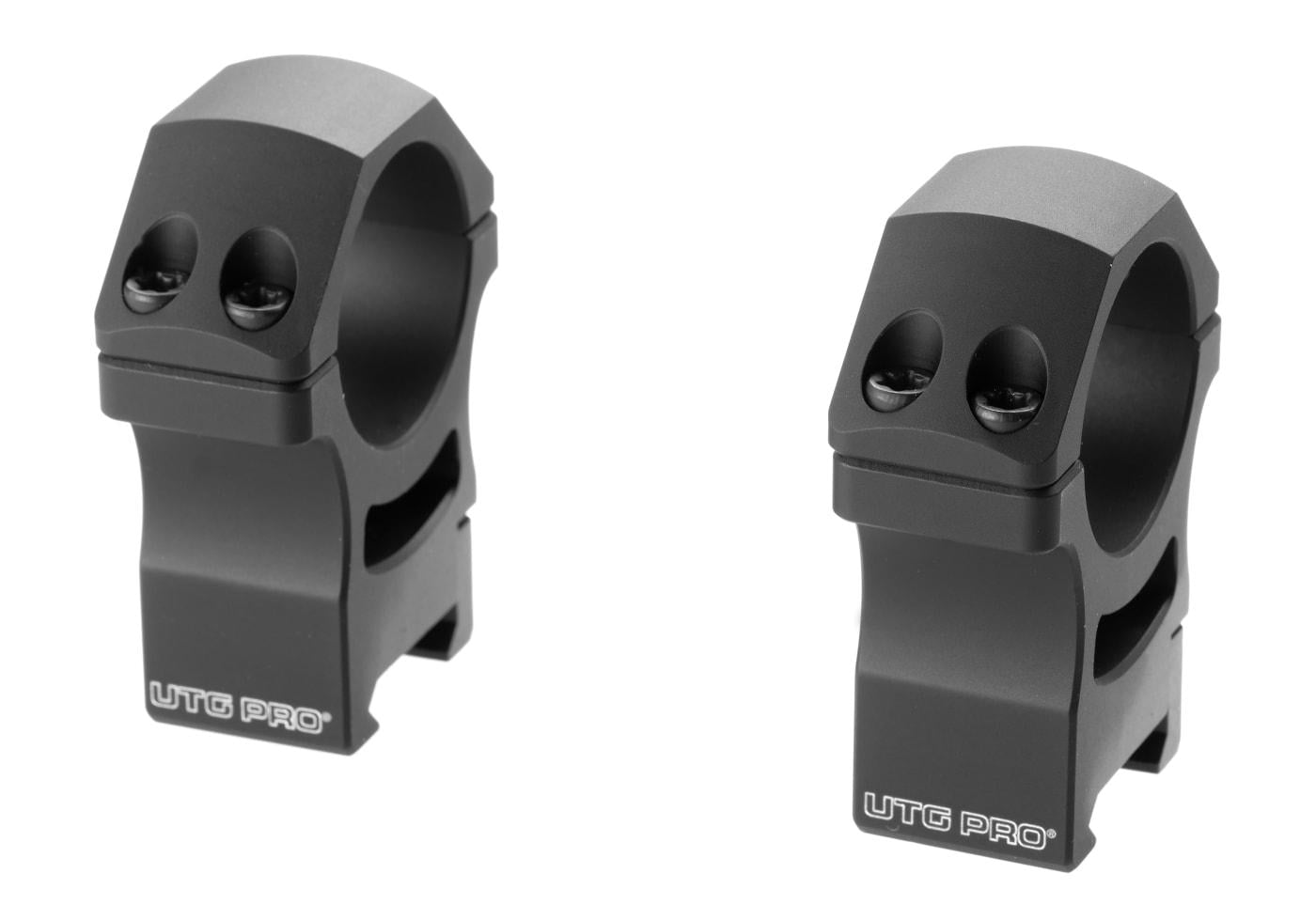 Leapers PRO 30mm High Profile P.O.I. Picatinny Rings Black Scopr Mounts