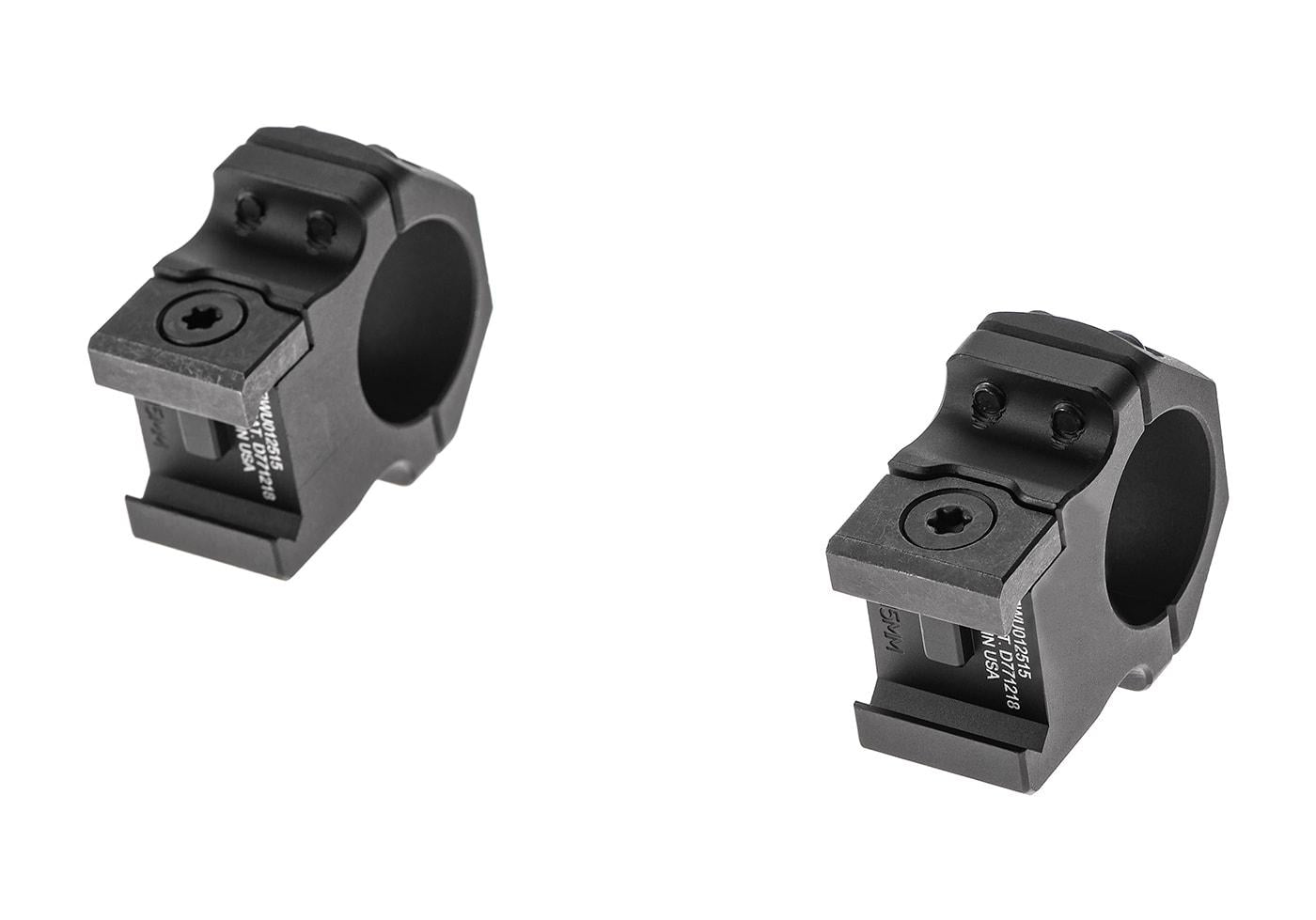 Leapers PRO 25.4mm Medium Profile P.O.I. Picatinny Scope Mount Rings Black