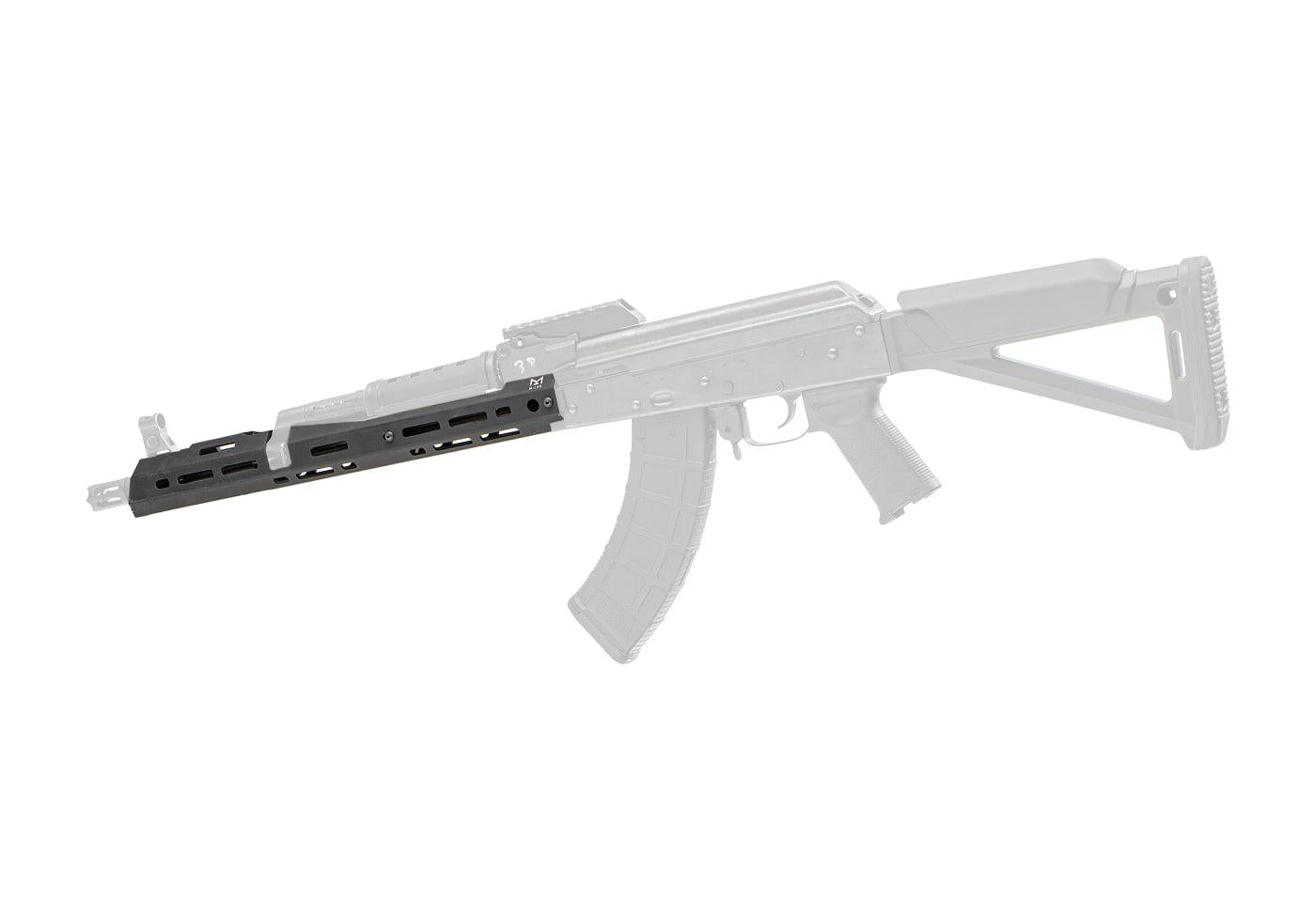 Clawgear AK47 Long Slick Handguard M-LOK Black