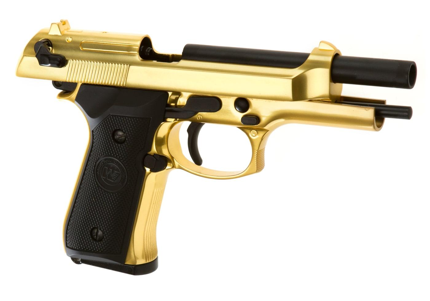 WE M9 Full Metal GBB Gold