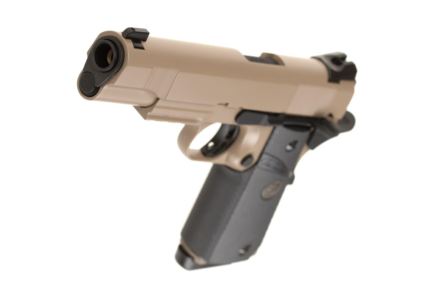 KJW M1911 MEU Full Metal GBB Pistol Tan