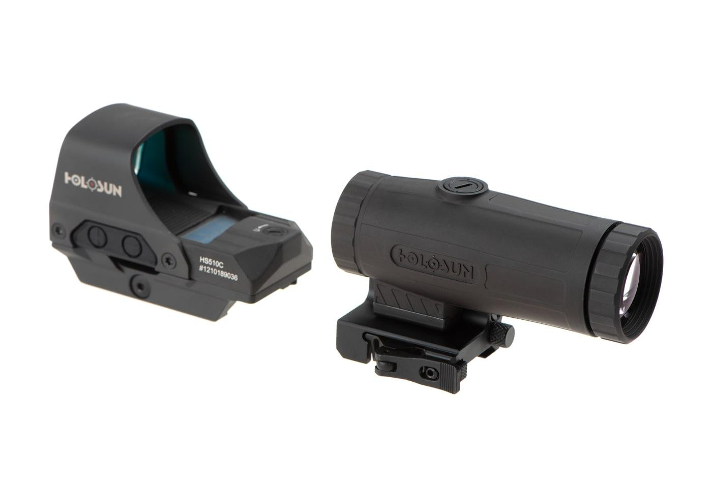 Holosun HS510C Solar Red Circle Dot Sight Combo with HM3X Black