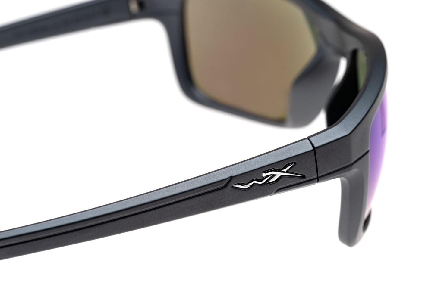 Wiley X WX Kingpin Captivate Polarized Blue Mirror Grey