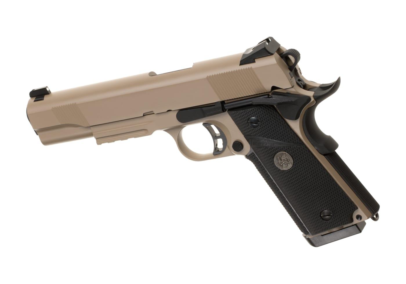 KJW M1911 MEU Full Metal GBB Pistol Tan