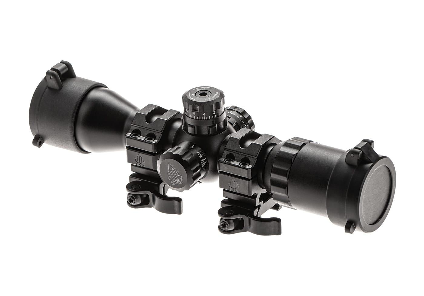 Leapers BugBuster 3-12X32 Rifle Scope Side AO Mil-Dot With QD Rings Black