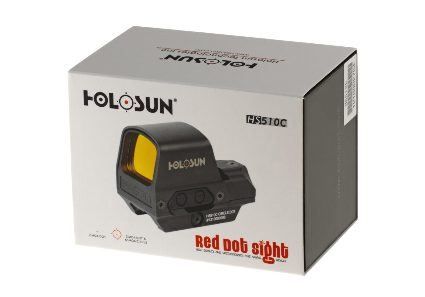 Holosun HS510C Solar Red Circle Dot Sight Black