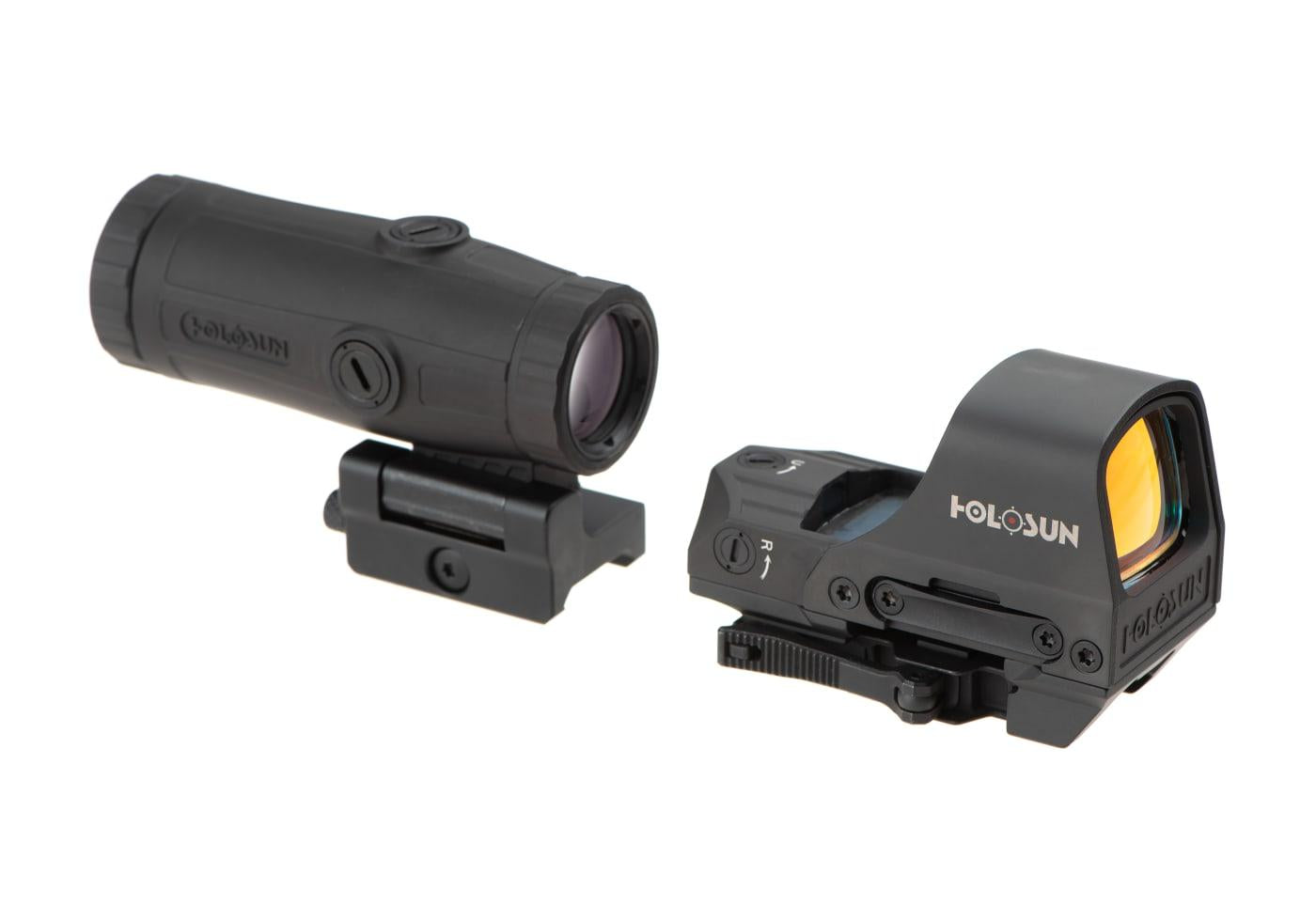 Holosun HS510C Solar Red Circle Dot Sight Combo with HM3X Black