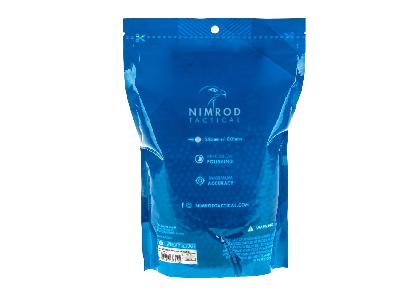 Nimrod Airsoft 0.20g BB High Performance 5000rds White