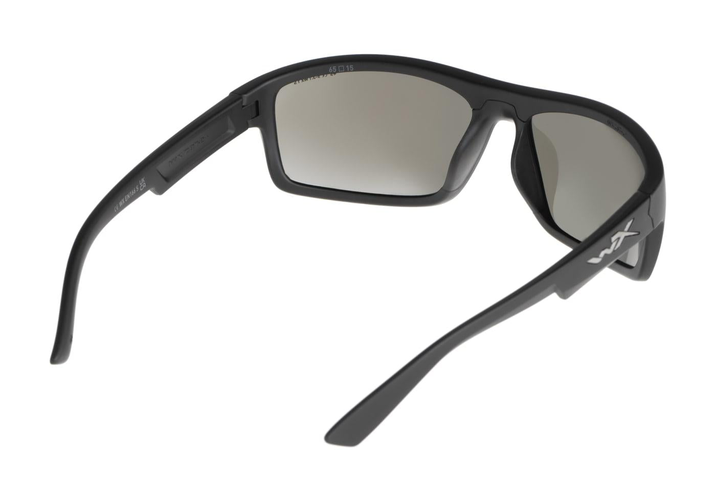 Wiley X WX Peak Silver Flash Black