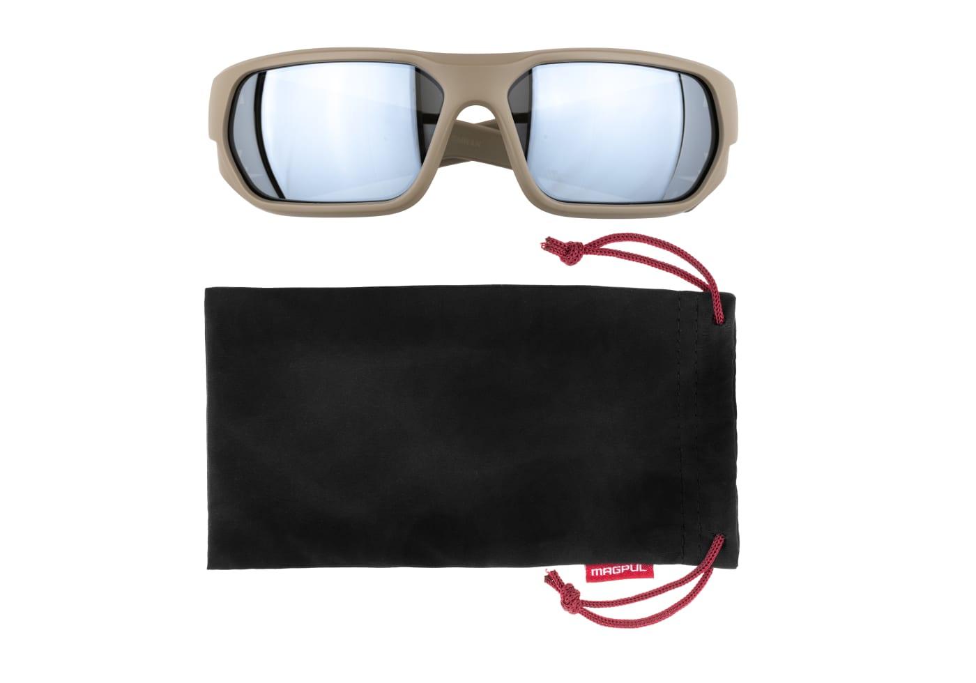 Magpul Radius - Polarized - FDE Frame / Gray Lens / Silver Mirror Black