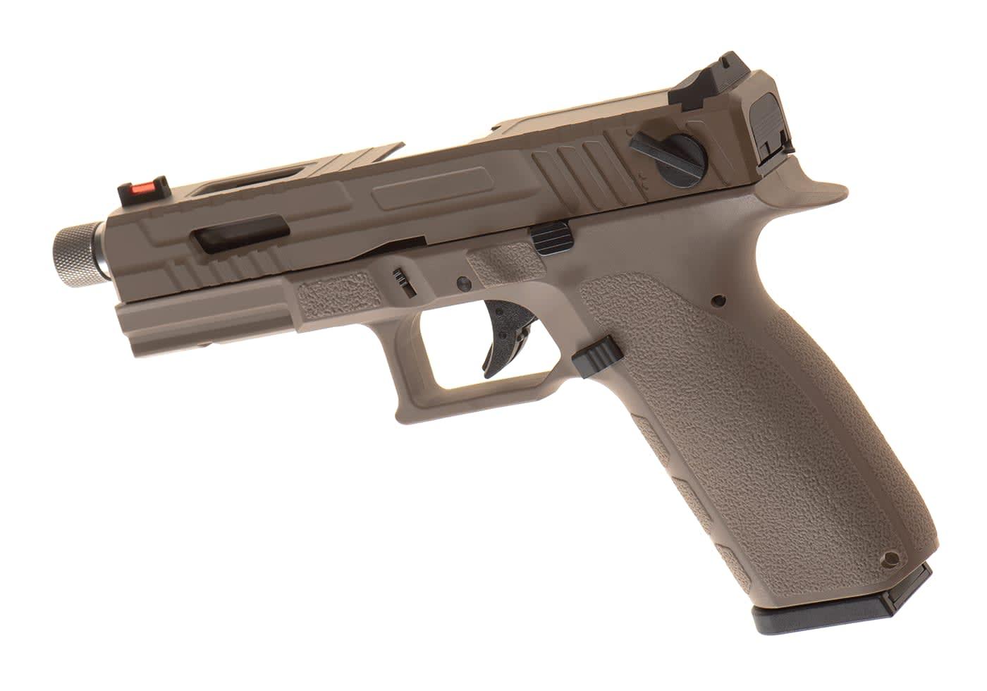 KJW KP-13F TBC Full Auto Metal Version Co2 Pistol Tan