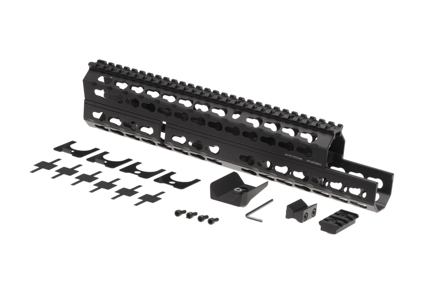 Leapers AK 13.5 Inch Super Slim Keymod Handguard CN Black
