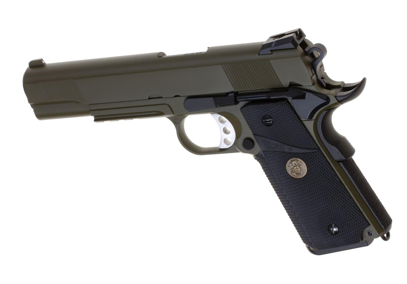 WE M1911 MEU Tactical Full Metal GBB OD