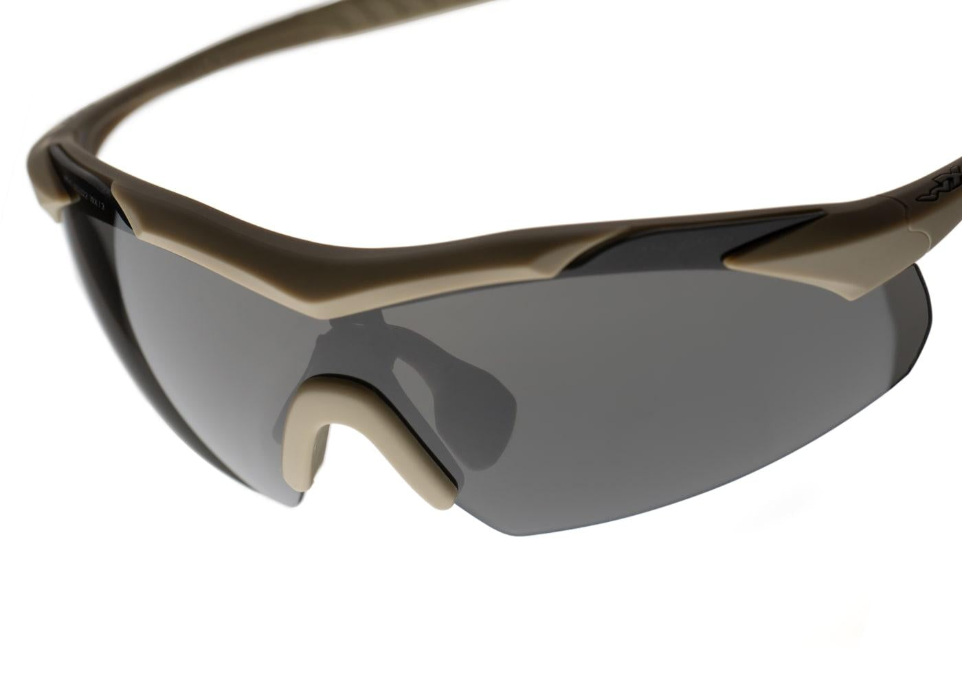 Wiley X WX Vapor 2.5 Grey / Clear / Light Rust Tan