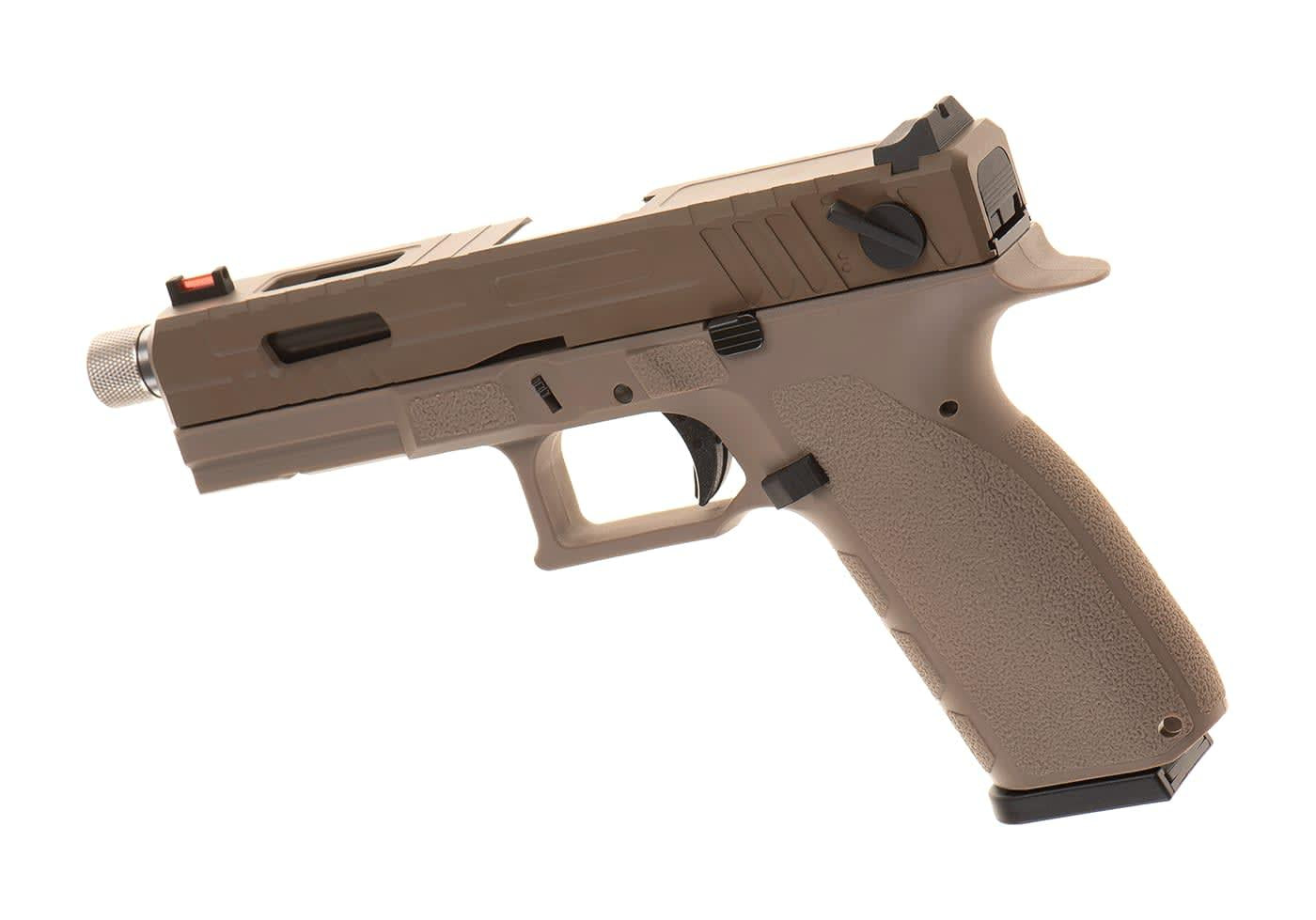KJW KP-13F TBC Full Auto Metal Version GBB Pistol Tan