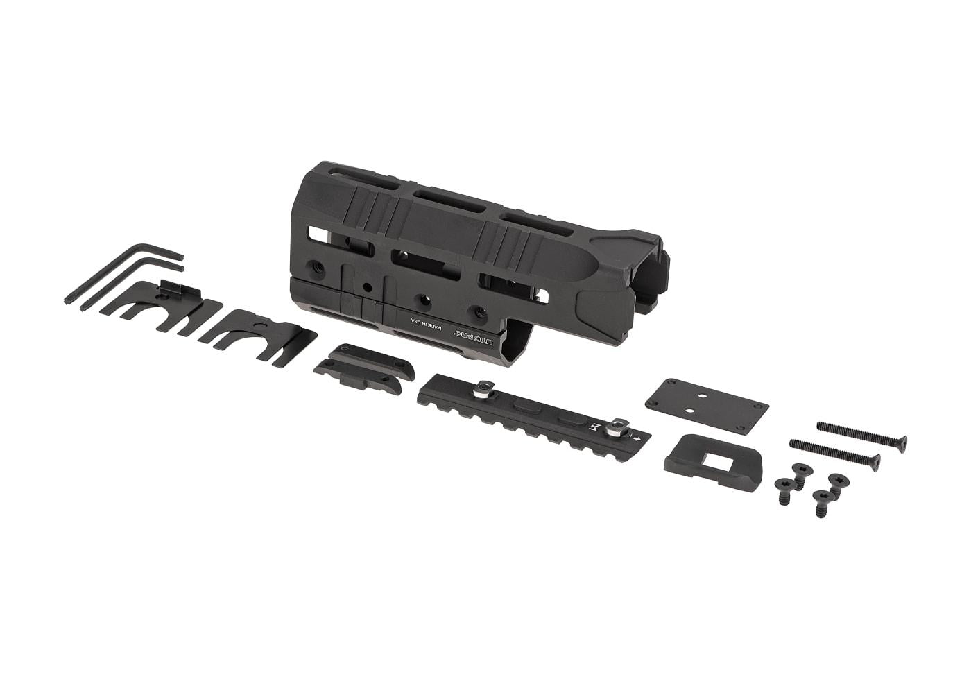 Leapers AK 6 Inch Super Slim M-LOK Handguard Rail Black