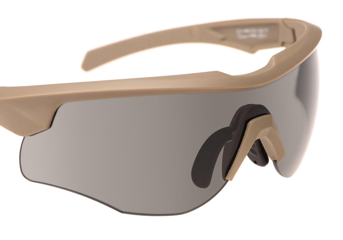 Wiley X WX Rogue Comm Smoke / Clear / Rust Tan