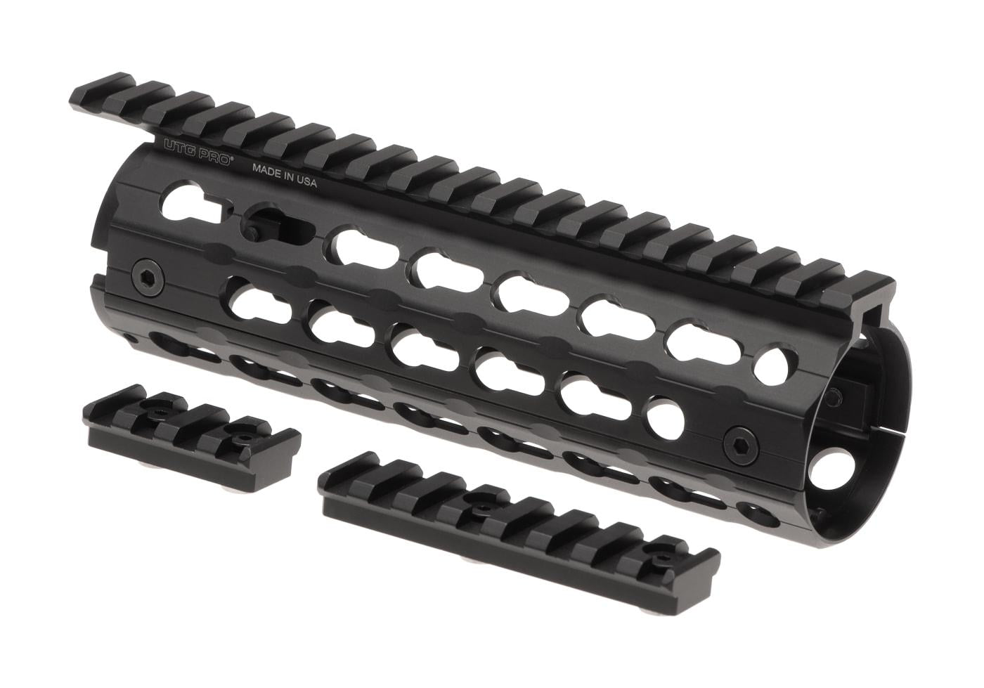 Leapers AR-15 7.2 Inch Super Slim Drop In Handguard Keymod Black