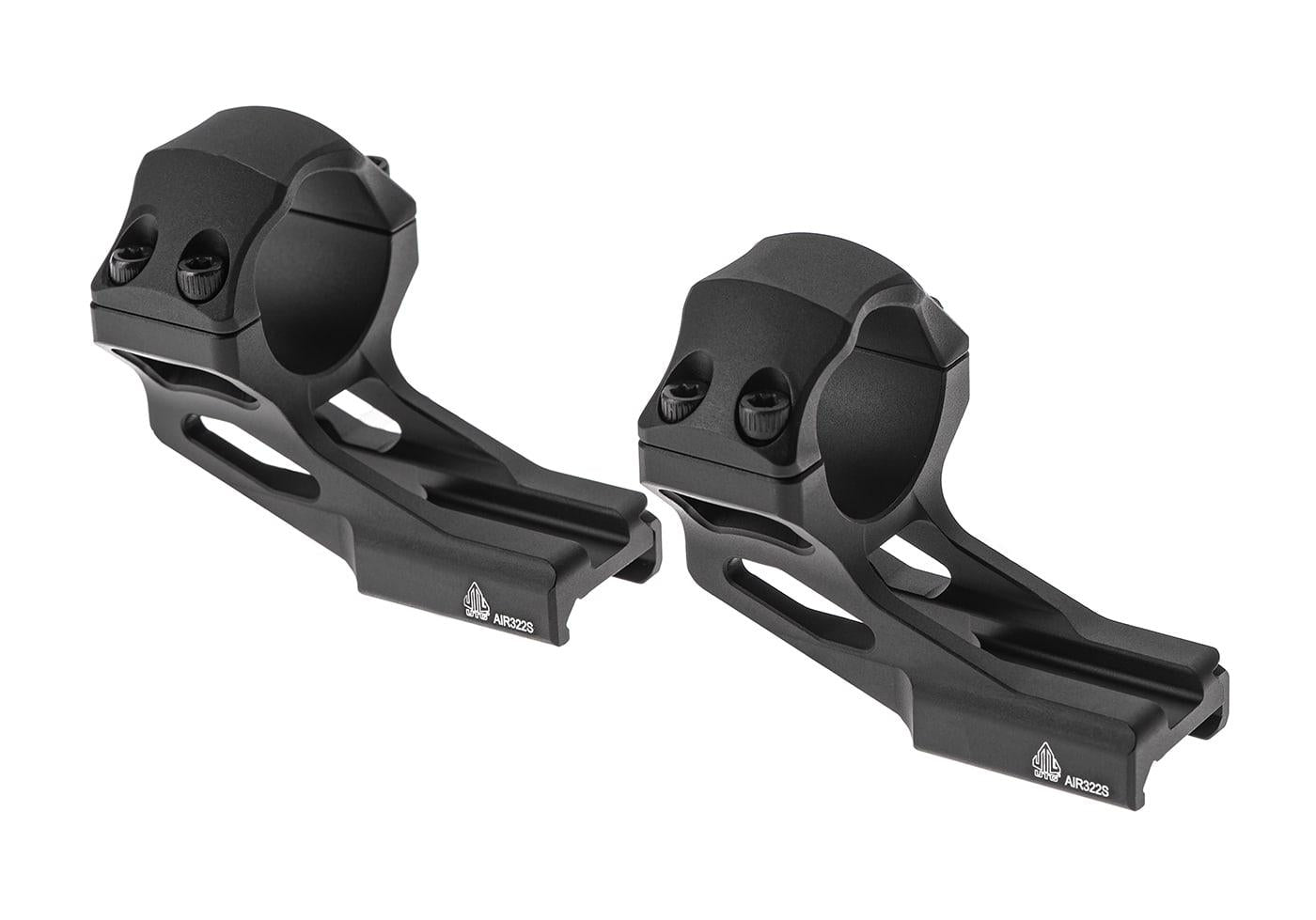 Leapers ACCU-SYNC 30mm High Profile 37mm Offset Picatinny Rings Black
