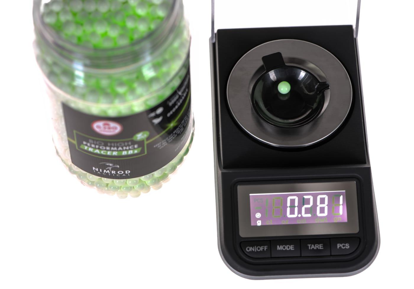 Nimrod 0.28g Bio Tracer BB Professional Performance 2000rds Green