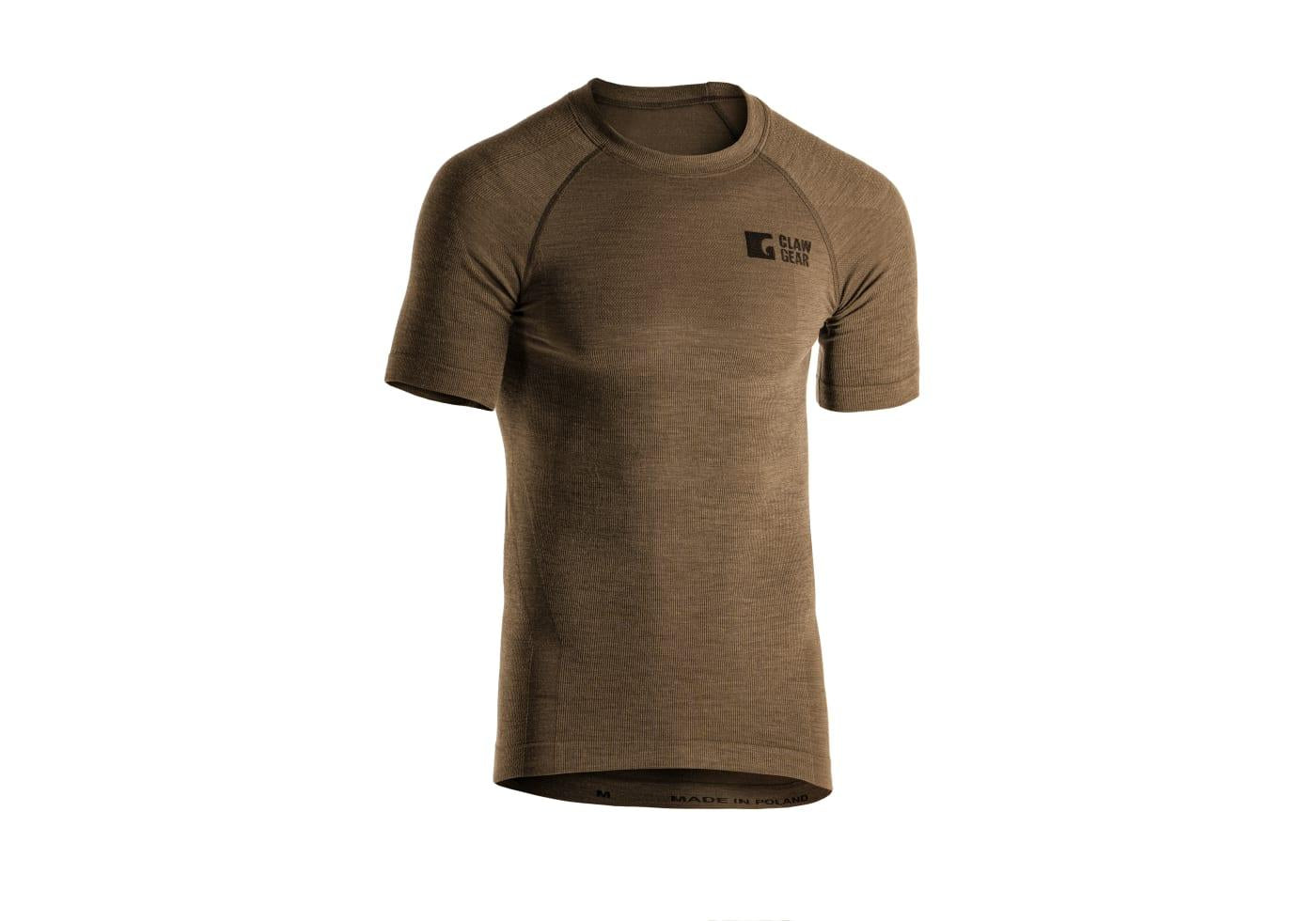 Clawgear Merino Seamless Shirt SS Stonegrey Olive