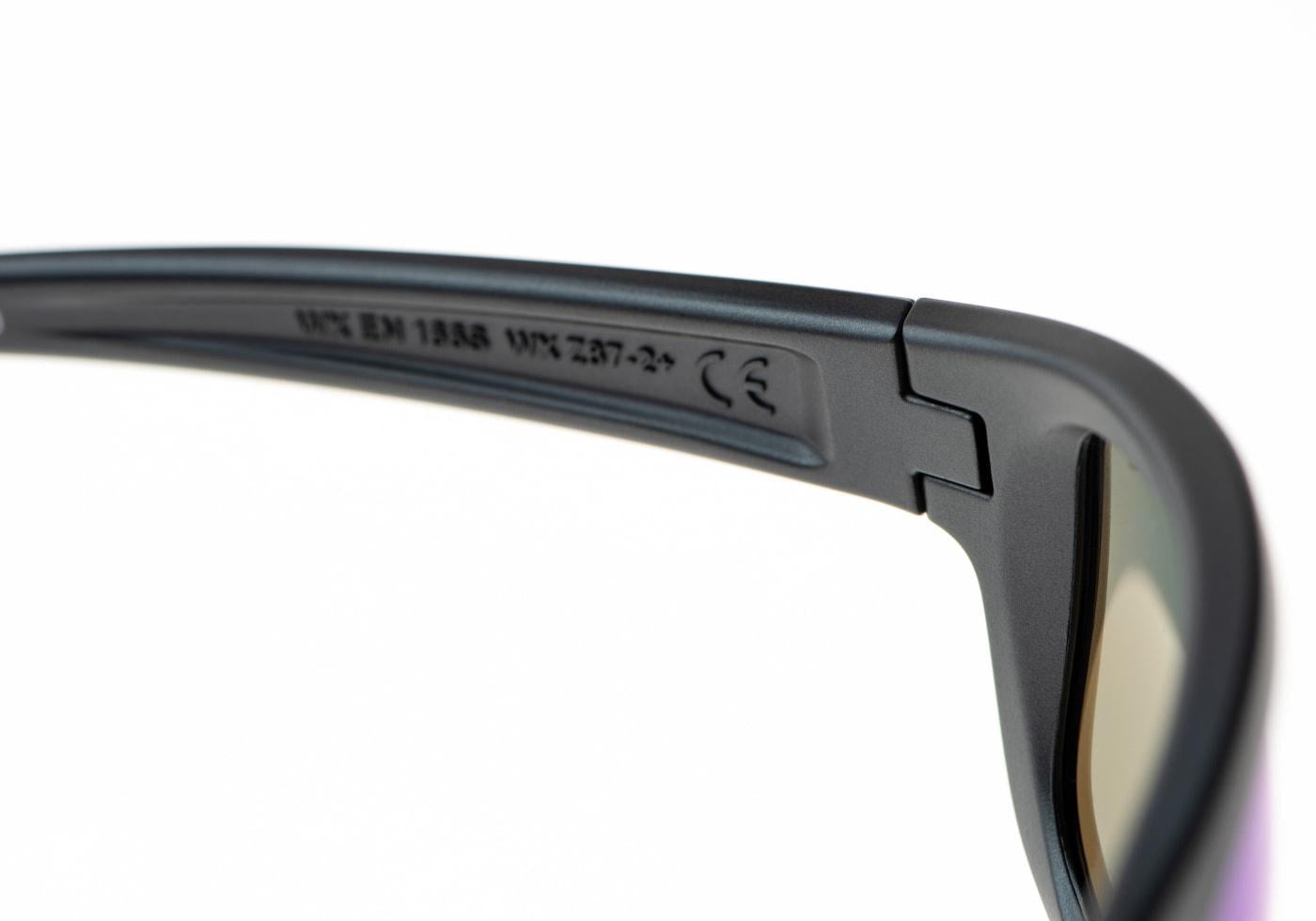 Wiley X WX Contend Captivate Polarized Blue Mirror Grey