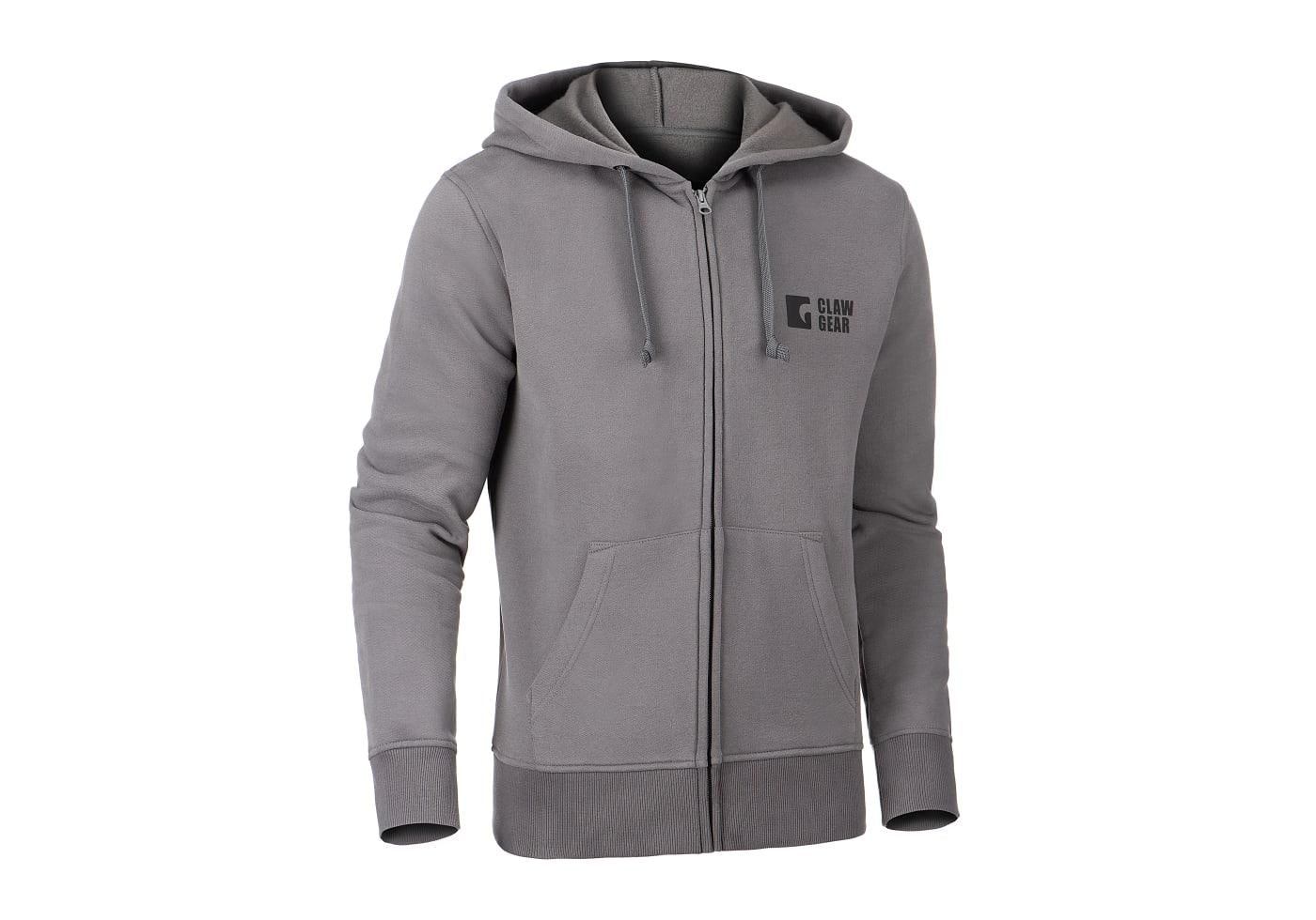 Clawgear CG Logo Zip Hoodie Wolf Grey