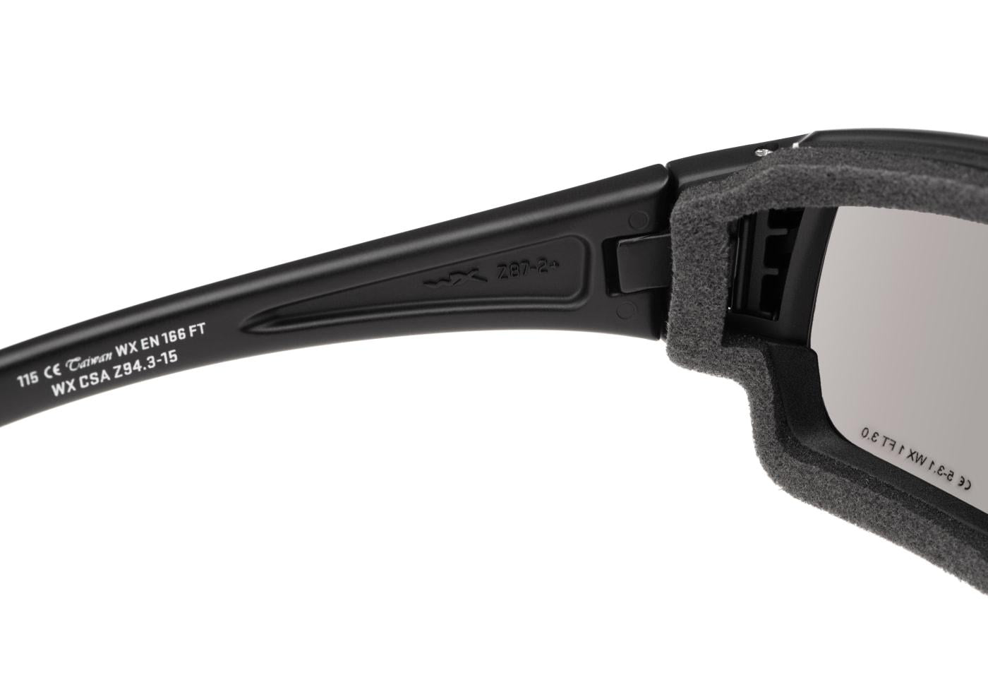 Wiley X WX Breach Black Ops Grey Black