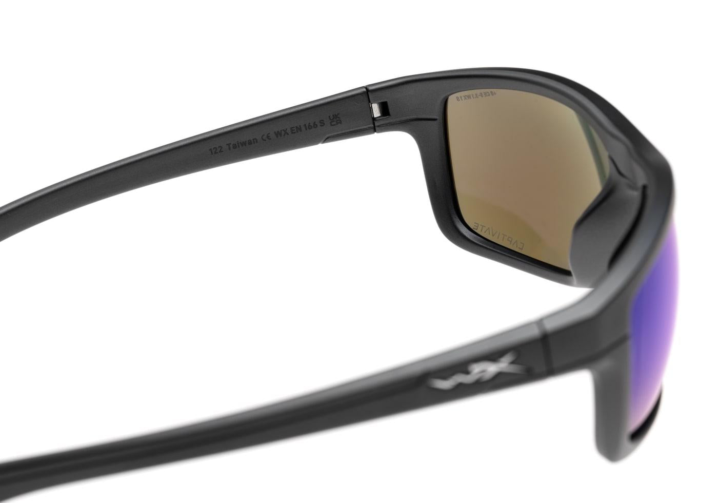 Wiley X WX Kingpin Captivate Polarized Blue Mirror Grey