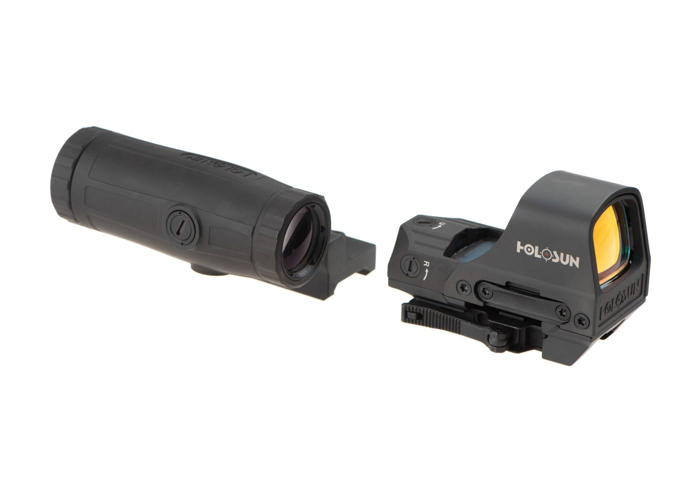 Holosun HS510C Solar Red Circle Dot Sight Combo with HM3X Black