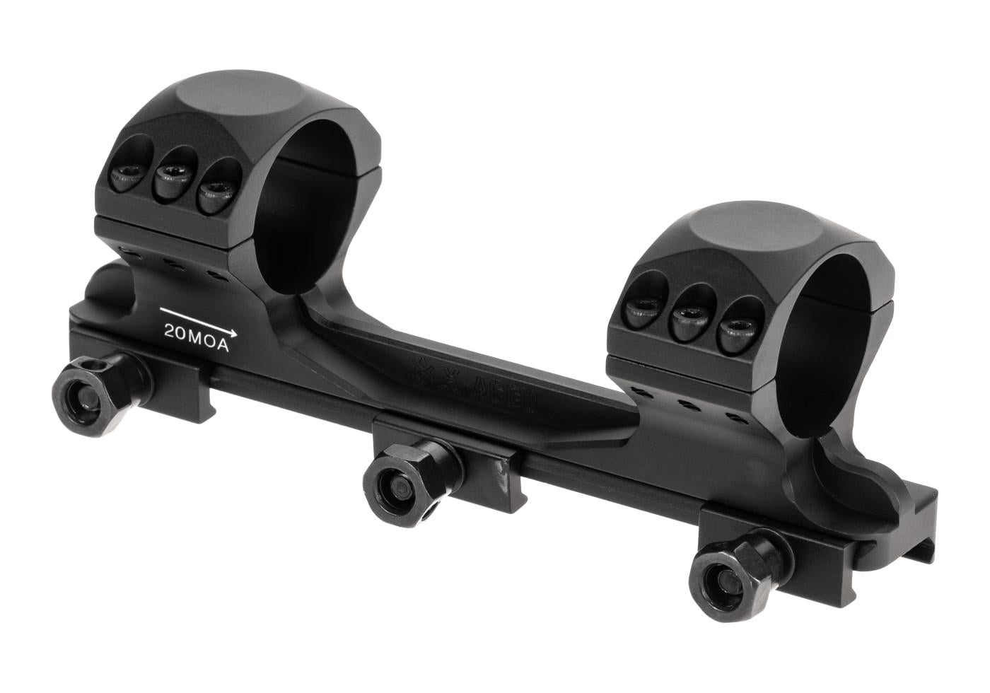 Vector Optics 30mm X-Accu One Piece 20 MOA Med Picatinny Mount Black