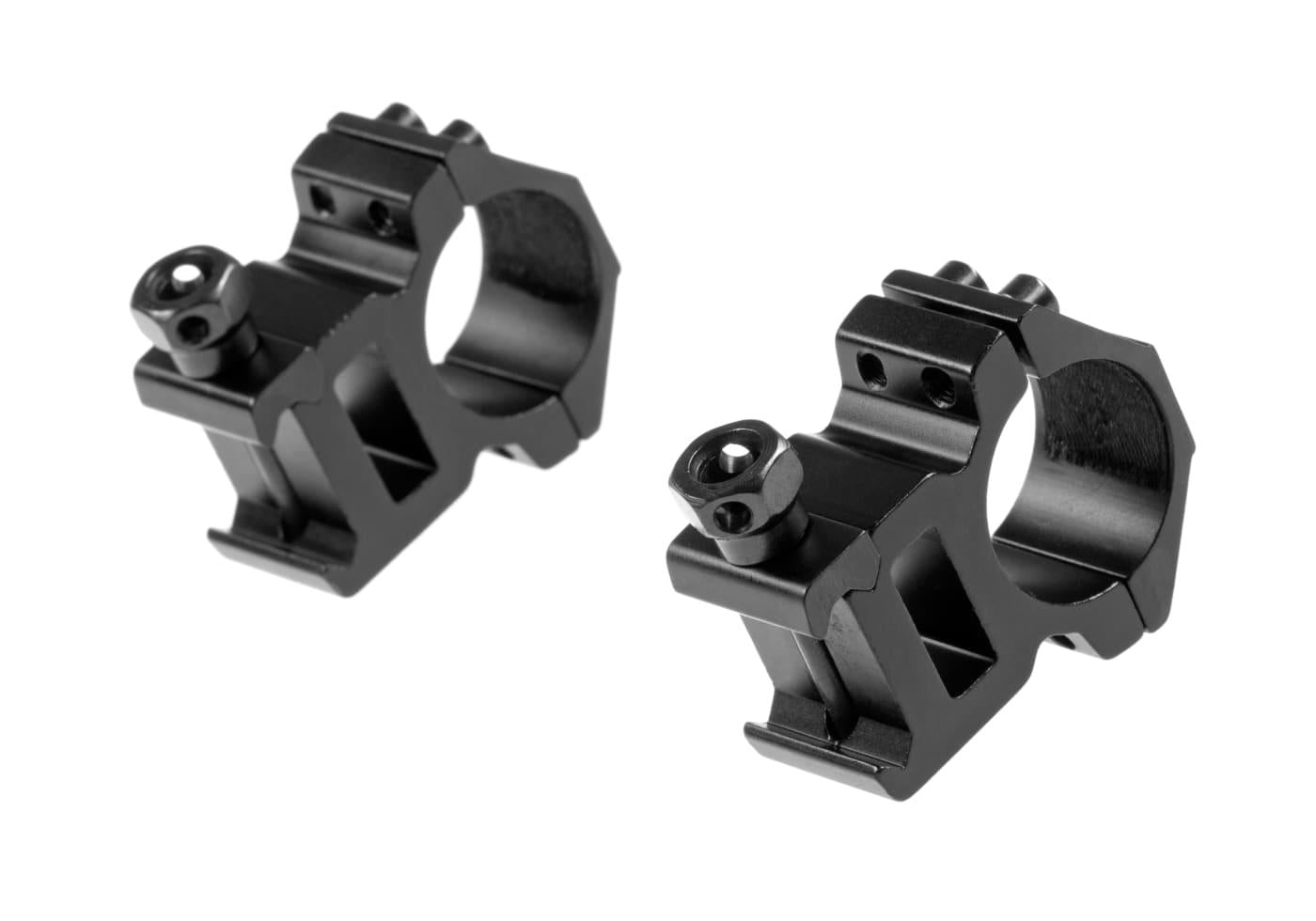 Pirate Arms 25.4mm High Type Mount Rings Black