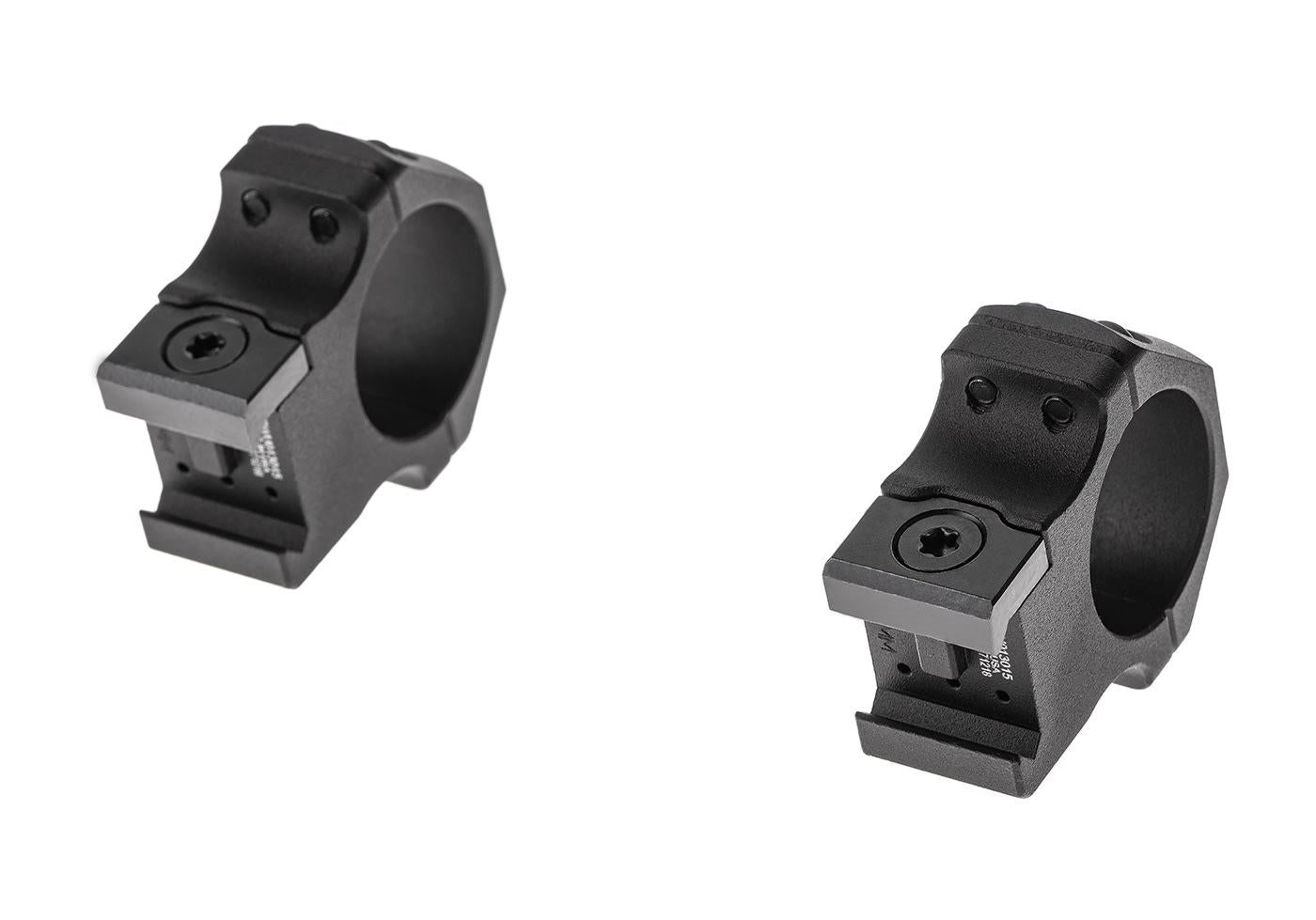 Leapers PRO 30mm Medium Profile P.O.I. Picatinny Scope Mount Rings Black