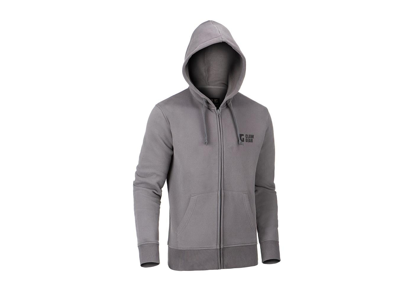 Clawgear CG Logo Zip Hoodie Wolf Grey
