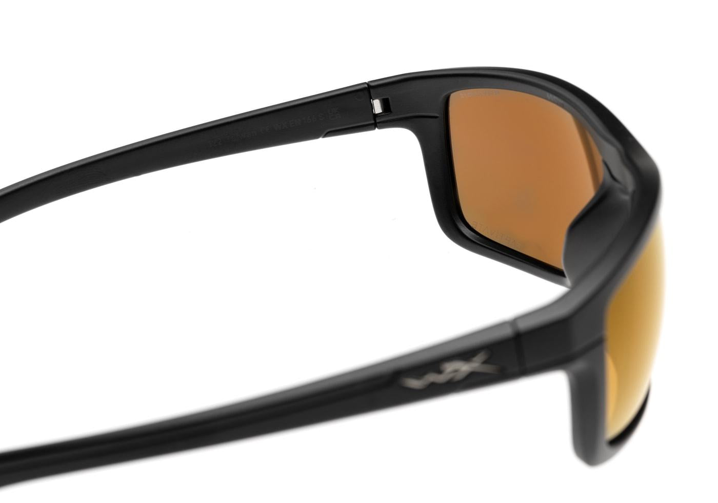 Wiley X WX Kingpin Captivate Polarized Bronze Mirror Black