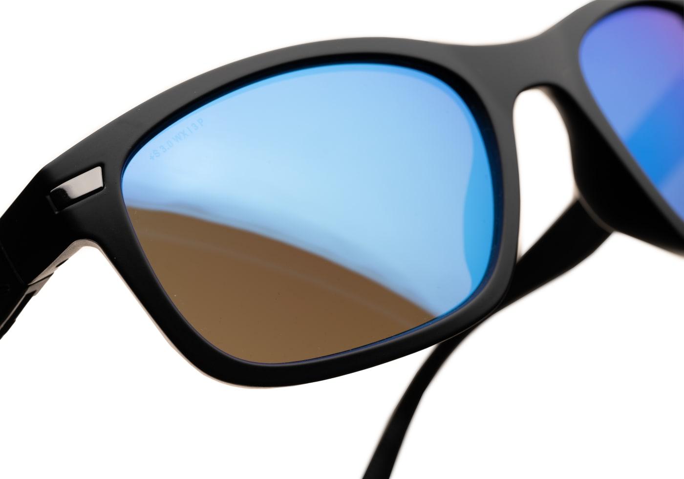 Wiley X WX Helix Captivate Polarized Blue Mirror Black