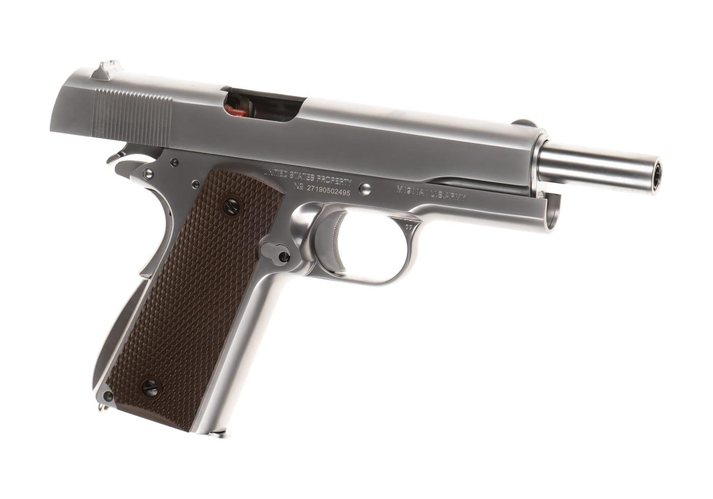 WE Colt M1911 Full Metal GBB Silver