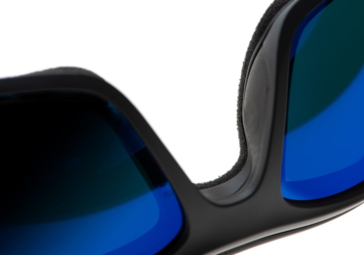 Wiley X WX Ozone Captivate Polarized Blue Mirror Grey