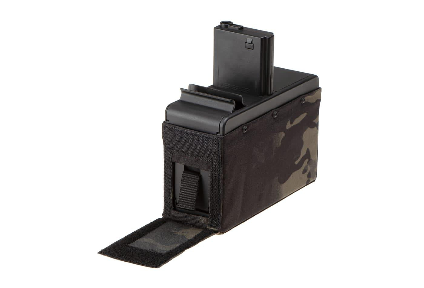 G&G Box Mag CM16 LMG without Battery 2500rds Multicam Black