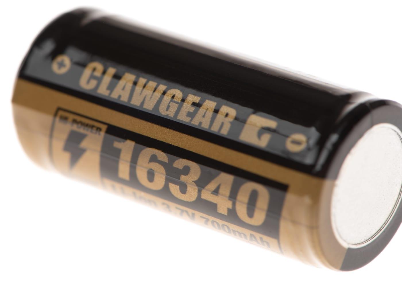 Clawgear 16340 Battery 3.7V 700mAh Black