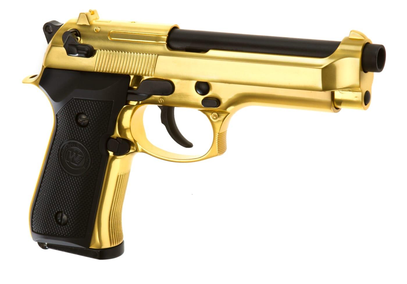 WE M9 Full Metal GBB Gold