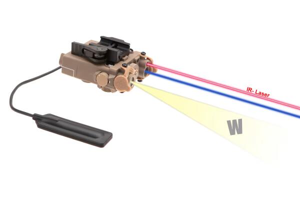 WADSN DBAL-A2 Illuminator / Laser Module Blue + IR Dark Earth