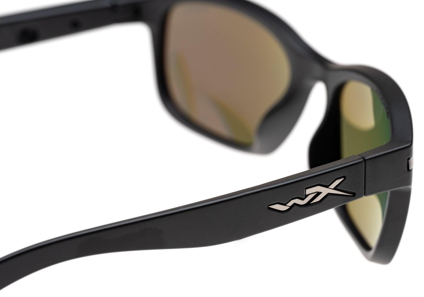 Wiley X WX Helix Captivate Polarized Blue Mirror Black