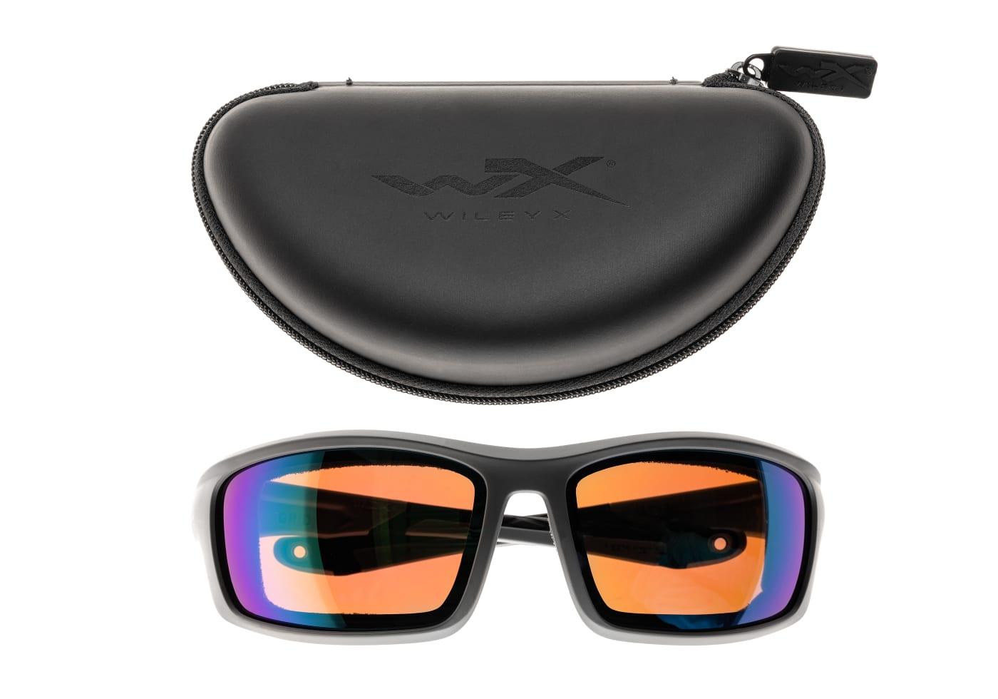 Wiley X WX Grid Captivate Polarized Green Mirror Grey