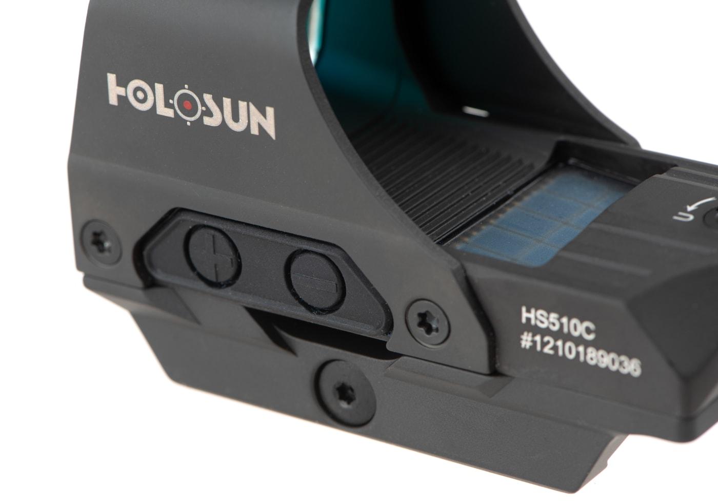 Holosun HS510C Solar Red Circle Dot Sight Combo with HM3X Black
