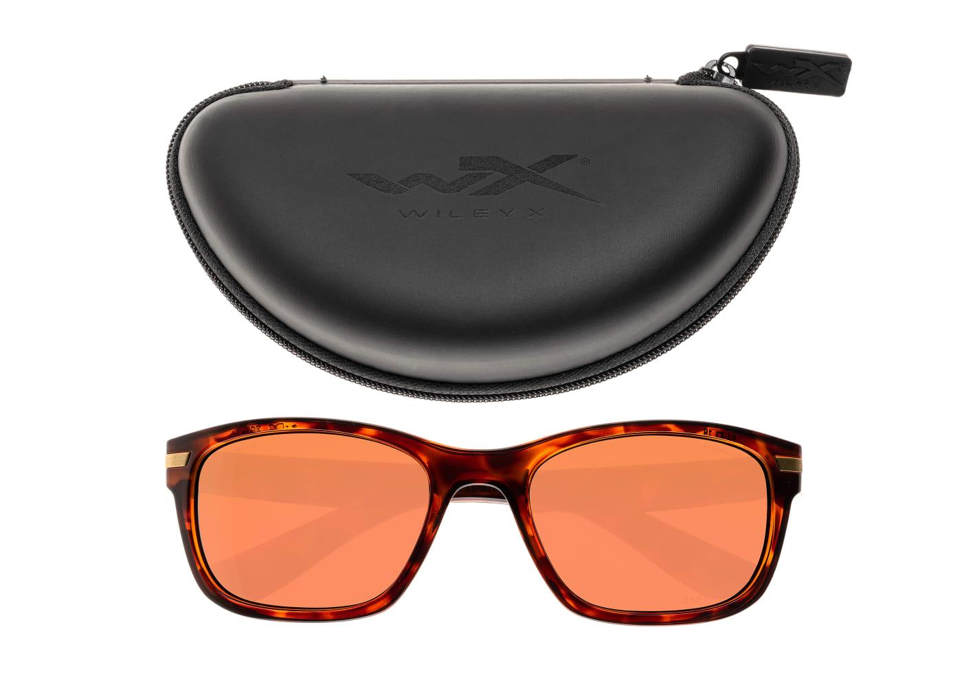 Wiley X WX Helix Captivate Polarized Green Mirror Brown