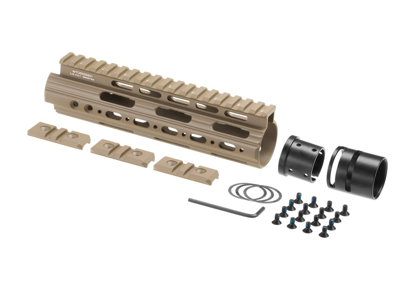 Leapers AR-15 7 Inch Super Slim Free Float Handguard Dark Earth